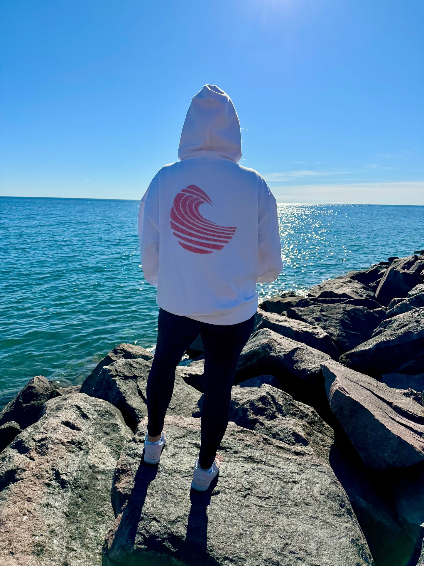 RR SOCIETY CATCH A WAVE HOODIE - PINK