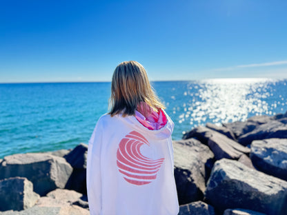 RR SOCIETY CATCH A WAVE HOODIE - PINK