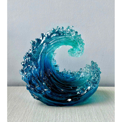 CATCH A WAVE SCULPTURE - AQUA