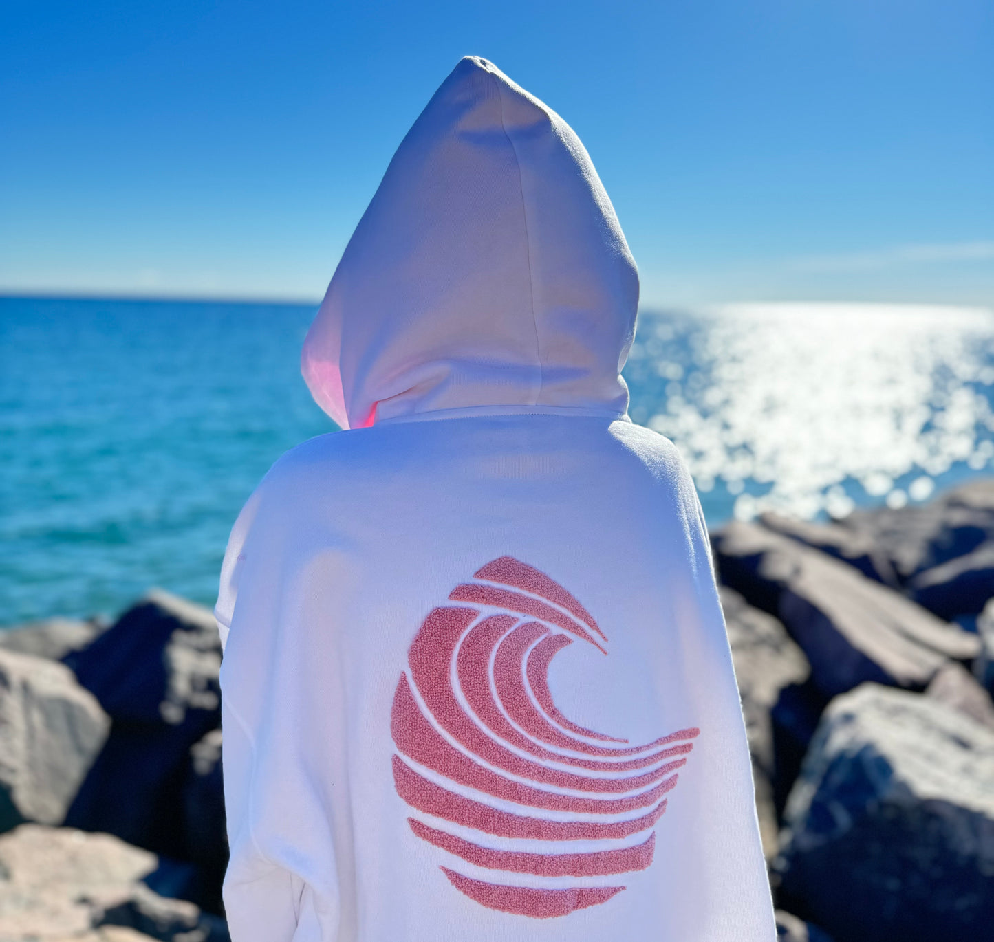 RR SOCIETY CATCH A WAVE HOODIE - PINK