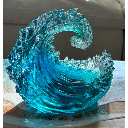 CATCH A WAVE SCULPTURE - AQUA